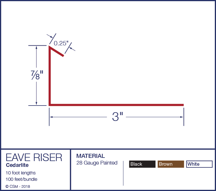 Eave Riser Profile